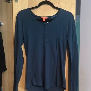 Joe Fresh Blue Fitted Button Down Shirt